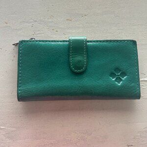 Patricia Nash Nazari Soft Green Leather Bifold Wallet